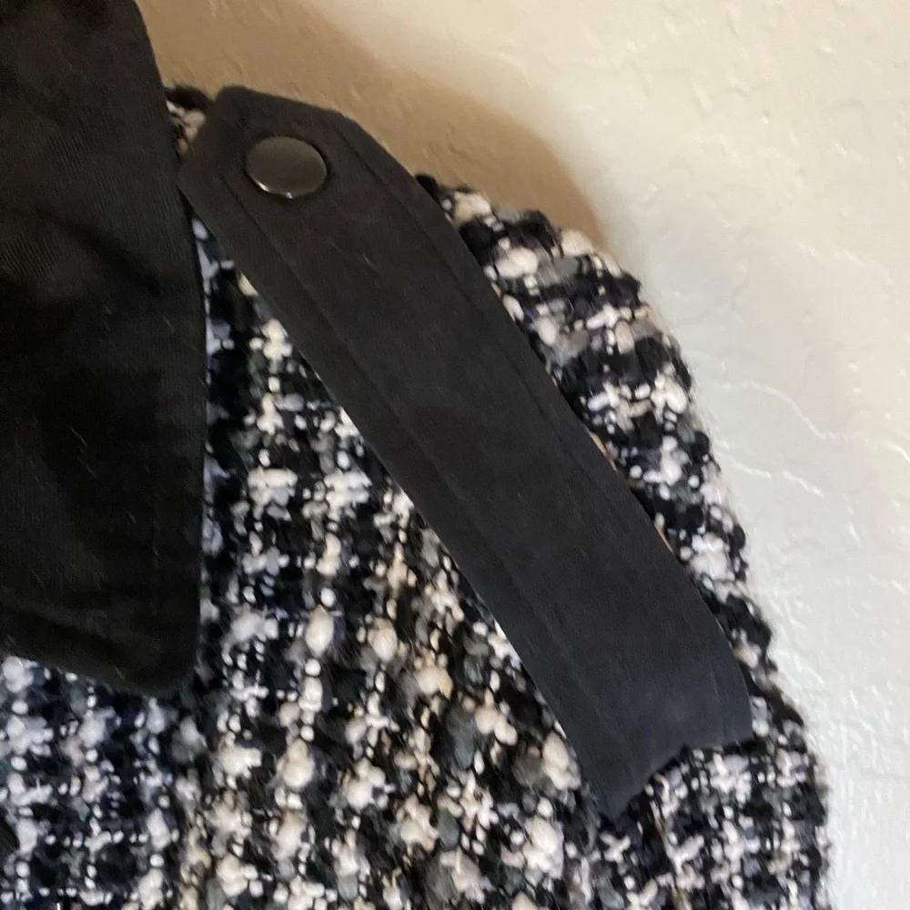 Final CCO📍🔥THE KOOPLES GARDEN TWEED BLACK, GRAY RELAXED FIT JACKET BIG POCKETS - Picture 9 of 17